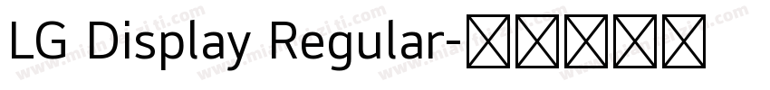 LG Display Regular字体转换